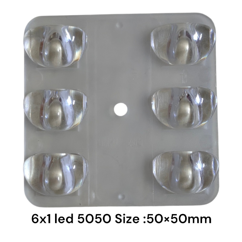 6x1 led lens 5050 (50Ã—50)