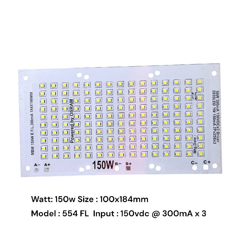 150W 100x184mm@300mA (554 FL)