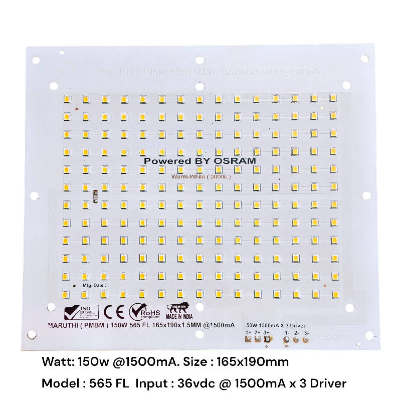 150W 165x190mm@1500mA (565 FL)