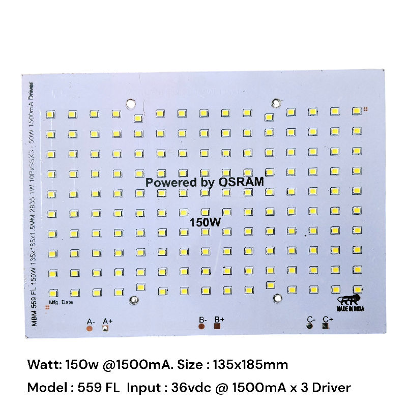150W 135x185mm@1500mA(559 FL)