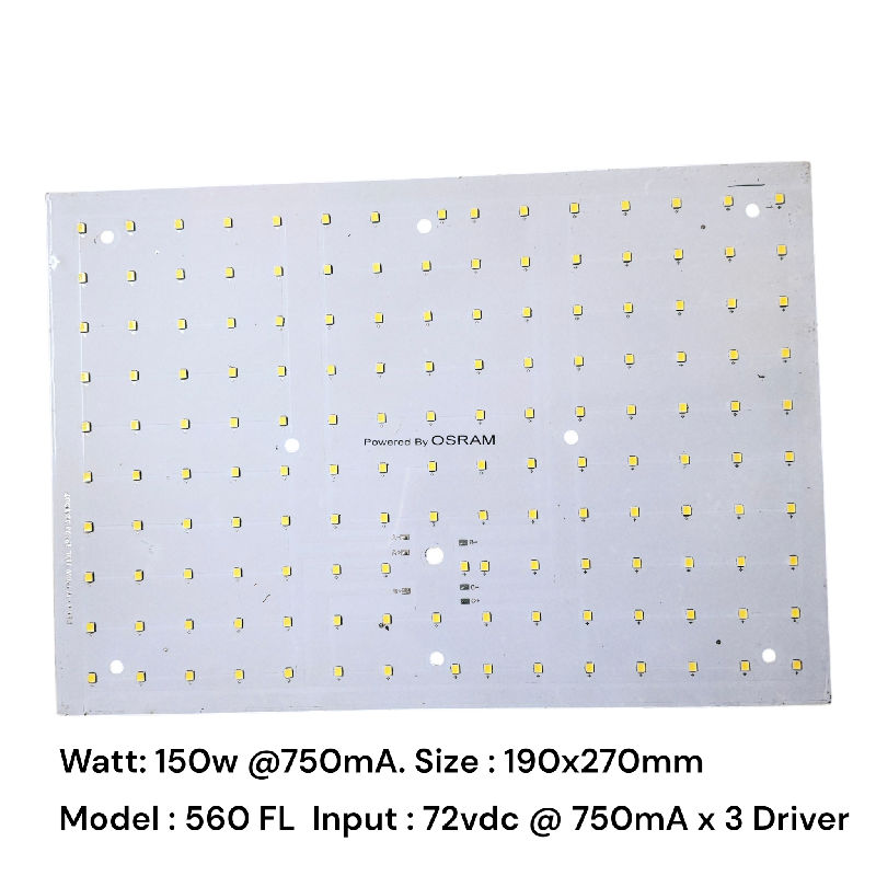 150W 190x270mm@750mA (560 FL)